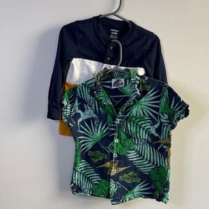 bundle size 2T Kids Navy and Green Kids Shirt Set